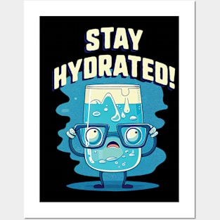 Drink Water Stay Hydrated Posters and Art